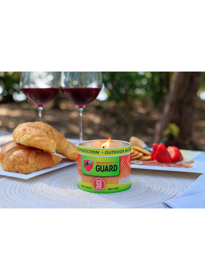 Mosquito Guard 12oz Mosquito Repellent Candle - Burns 35 Hours, Refreshing Aroma, Plant Based Citronella Candles Outdoor Mosquito Repellent Indoors - Image 4
